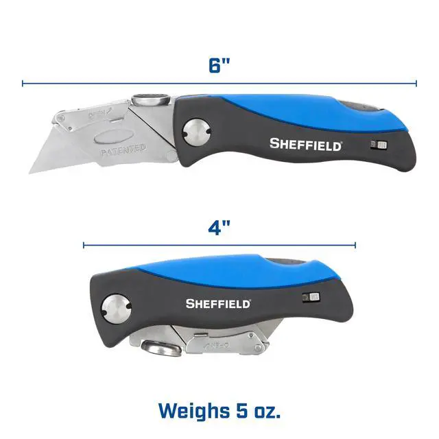 Alt view image 7 of 7 - 12119 Utility Knife & 5 Utility Knife Blade Storage Compartment | Utility Knife Accepts Standard Utility Blades For Home, Office, Trades, and Warehouse