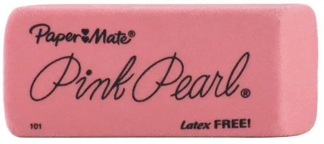 Main image of Paper Mate Pink Pearl Eraser, Large, 1 Count