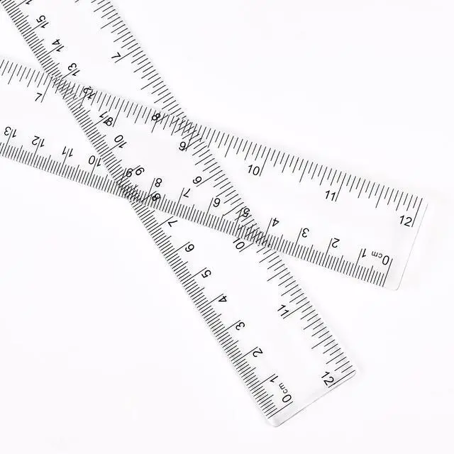 Alt view image 3 of 7 - Clear Plastic Ruler 12 Inch Straight Rulers, for School, Office, 2pcs | Shatterproof Rulers, with Inches and Centimeters, Easy-to-Read Markings, Plastic Drafting Measuring Ruler