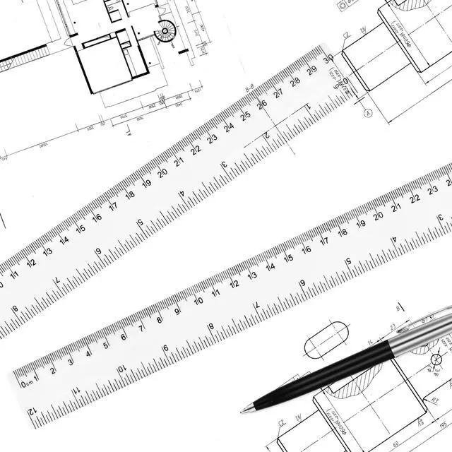 Alt view image 4 of 7 - Clear Plastic Ruler 12 Inch Straight Rulers, for School, Office, 2pcs | Shatterproof Rulers, with Inches and Centimeters, Easy-to-Read Markings, Plastic Drafting Measuring Ruler