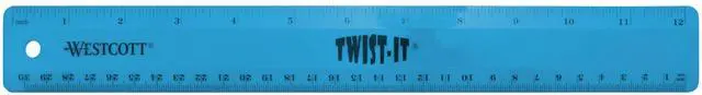 Main image of 12" Twist It Flexible Ruler, Assorted Colors