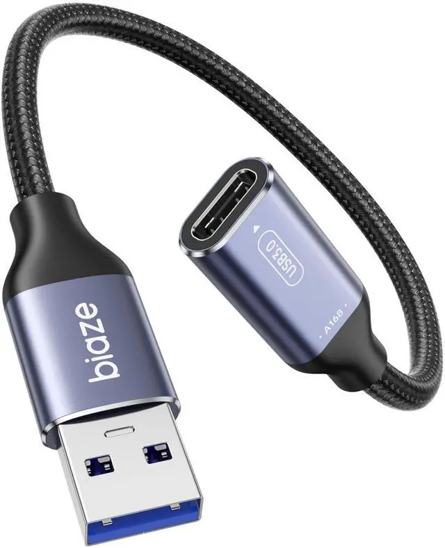 Main image of USB C Female to USB Male Adapter, USB to USB C Cable Adapter | Support 10Gbps Data Transfer and Charging for Laptop, PC, Flash Disk, Quest Link, USB C headphone, Charger