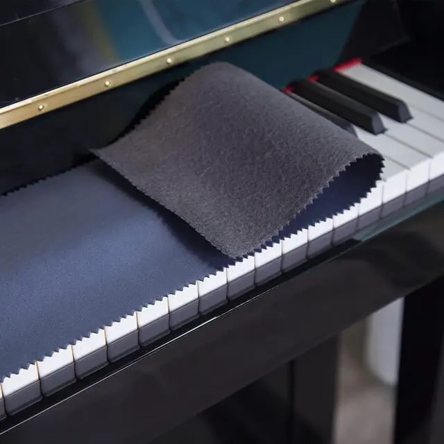 Main image of Piano Keyboard Anti-Dust Cover High Technology Fabric Key Cover Cloth Fit For Upright Piano, Electric Piano & Grand piano (Dark blue) (Dark blue)