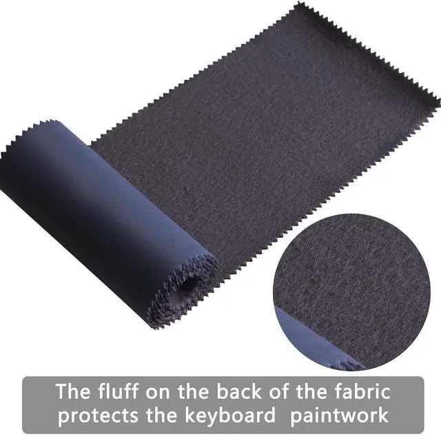 Alt view image 7 of 7 - Piano Keyboard Anti-Dust Cover High Technology Fabric Key Cover Cloth Fit For Upright Piano, Electric Piano & Grand piano (Dark blue) (Dark blue)