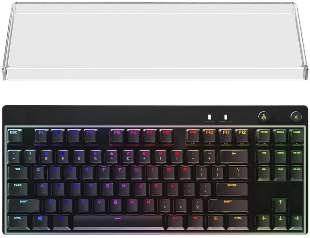 Main image of Tenkeyless TKL Keyboard Dust Cover, Clear Acrylic Keypads Cover for 80% Compact 87 Key Computer Mechanical Gaming Keyboard, Compatible with Logitech G PRO / G515 Lightspeed TKL