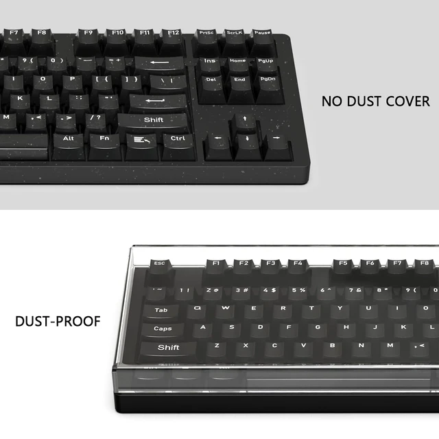 Alt view image 5 of 6 - Tenkeyless TKL Keyboard Dust Cover, Clear Acrylic Keypads Cover for 80% Compact 87 Key Computer Mechanical Gaming Keyboard, Compatible with Logitech G PRO / G515 Lightspeed TKL