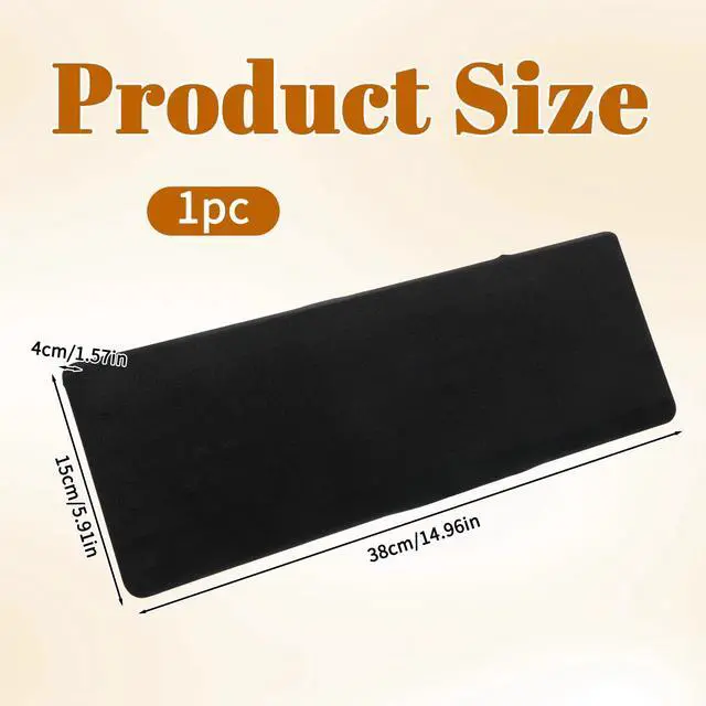 Alt view image 3 of 7 - Keyboard Dust Cover Computer Keyboard Sleeve for Full Size Keyboards Protector Cover Key Board Covers for Desktop Stretch Fabric Anti Dust from 14.9" X 5.9" Up to 19.5" X 7.5", Black