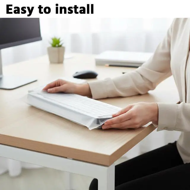 Alt view image 7 of 7 - Keyboard Dust Cover, Universal PC Computer Desktop Keyboard Skin Protector Cover by SZBRO (20W x2H x9D)