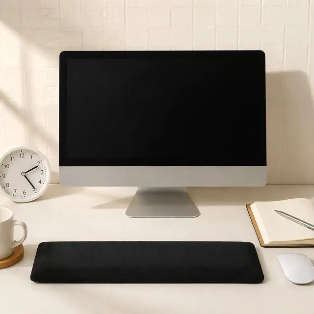 Alt view image 4 of 7 - Keyboard Dust Cover Computer Keyboard Sleeve for Full Size Keyboards Protector Cover Key Board Covers for Desktop Stretch Fabric Anti Dust from 14.9" X 5.9" Up to 19.5" X 7.5", Black
