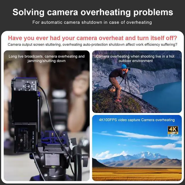 Alt view image 3 of 7 - FS-06 Semiconductor Camera and Phone Cooling Fan, Full Metal Housing, Intelligent Temperature Control, for Live Streaming and HD Video Recording