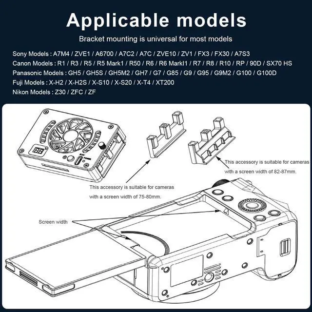 Alt view image 5 of 7 - FS-06 Semiconductor Camera and Phone Cooling Fan, Full Metal Housing, Intelligent Temperature Control, for Live Streaming and HD Video Recording