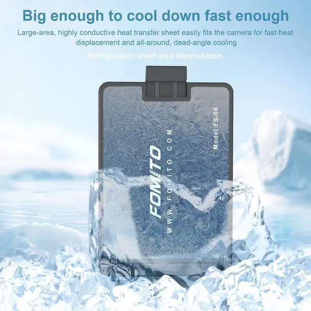 Alt view image 6 of 7 - FS-06 Semiconductor Camera and Phone Cooling Fan, Full Metal Housing, Intelligent Temperature Control, for Live Streaming and HD Video Recording