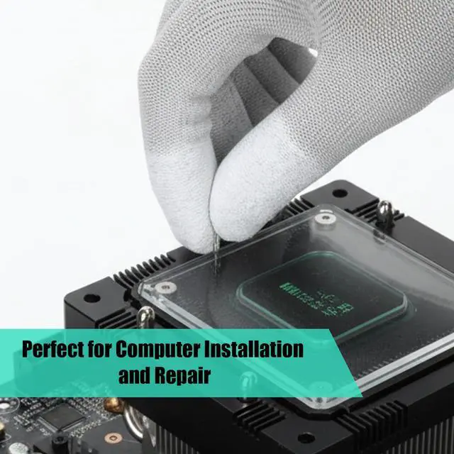 Alt view image 5 of 7 - Anti Static Gloves, 4 Pairs ESD Gloves High Resistance Carbon Fiber Electrical Gloves for PC Building Repair