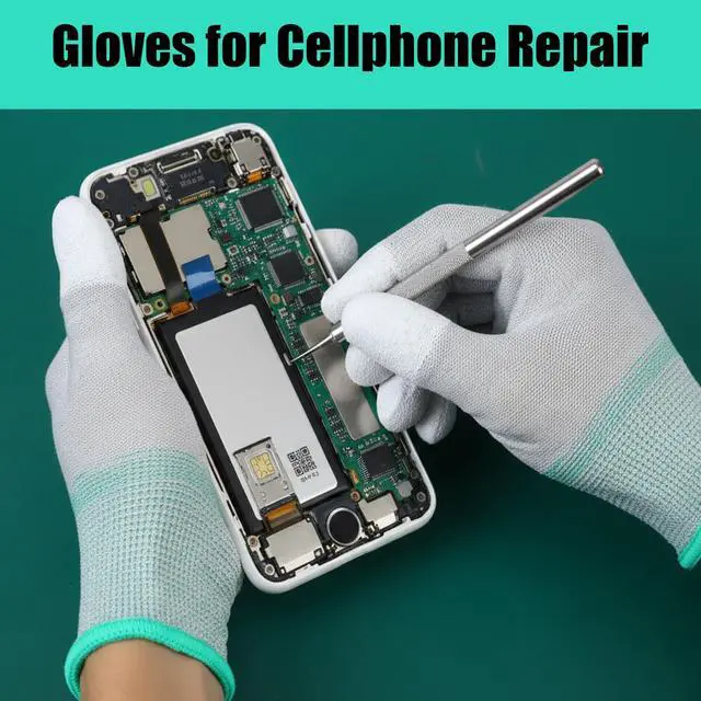 Alt view image 7 of 7 - Anti Static Gloves, 4 Pairs ESD Gloves High Resistance Carbon Fiber Electrical Gloves for PC Building Repair