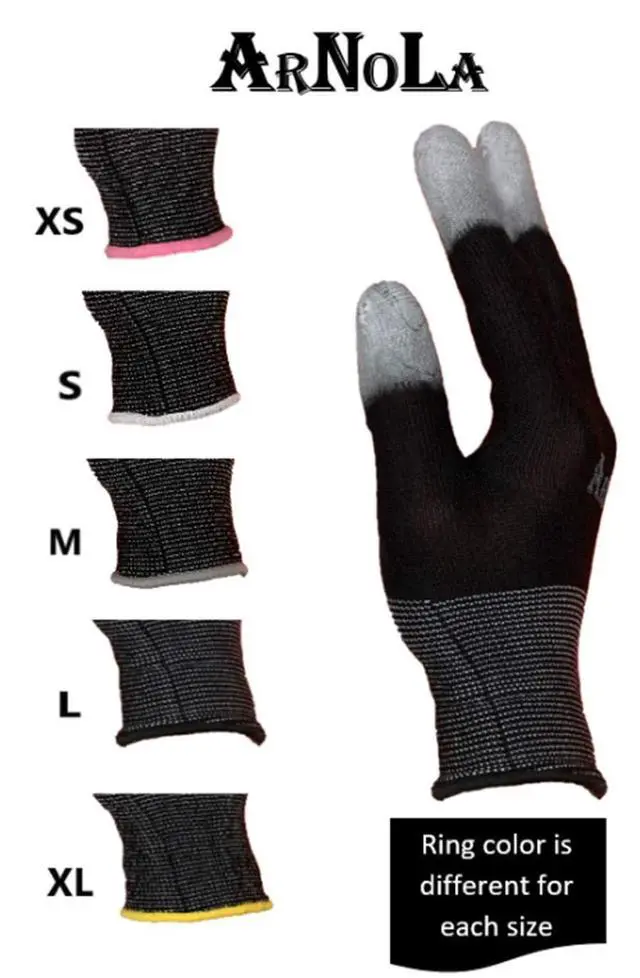 Alt view image 2 of 4 - 2 Pairs Black Anti Static Gloves Top Fit Fingertip 13G Carbon Fibers PU Coated ESD Safety Work Gloves (2, Medium)