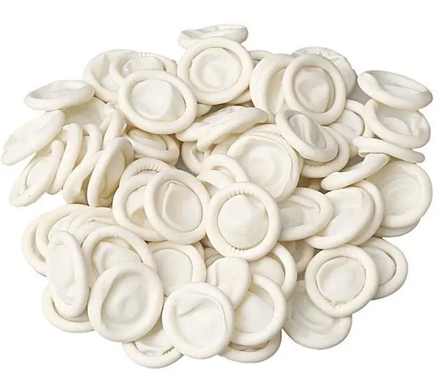 Main image of Finger Cot, Medium Finger Protectors Latex Anti-Static Finger Covers, Finger Tip Protect Keeping Dressing Dry and Clean Disposable Finger Gloves White(approxi 150pcs)
