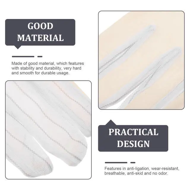 Alt view image 7 of 7 - 10 Pairs Esd Anti-static Gloves Pu Coated Breathable Work Gloves with Non-slip Grip for Electronics Industry and Jewelry Inspection