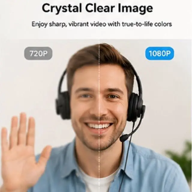 Alt view image 2 of 6 - 4K Webcam with Microphone for Laptop & Desktop Computer Camera | PDAF autofocus, dual noise-canceling mics & low-light correction. Best usb hd webcam for mac, laptop and smooth streaming.