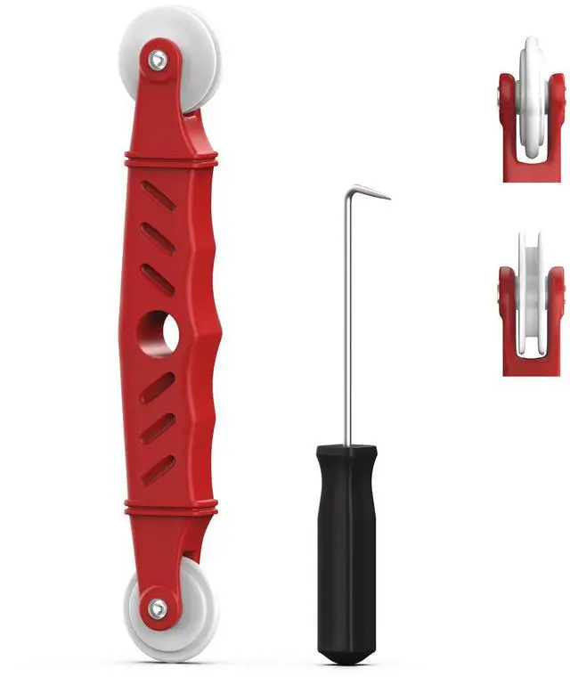 Main image of Screen Roller Tool Set, 2 Pack Screen Spline Roller with Spline Removal Hook for Window & Door