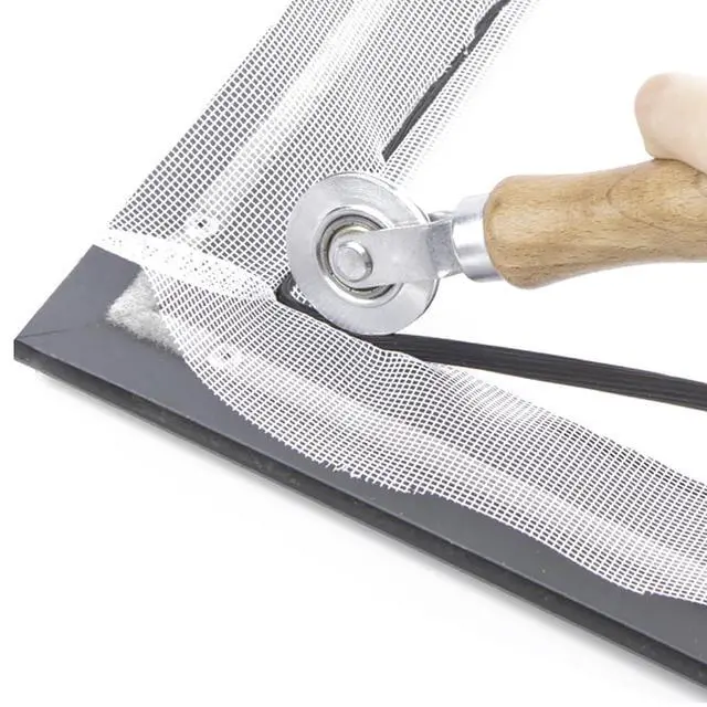 Alt view image 6 of 6 - Screen Roller Tool 2in1-Bearing Roller+Hook to Replace Mesh | Screen Repair Tool, 2 Side Roller,Hook-Removal Old Spline.Easy to Install Screen Mesh