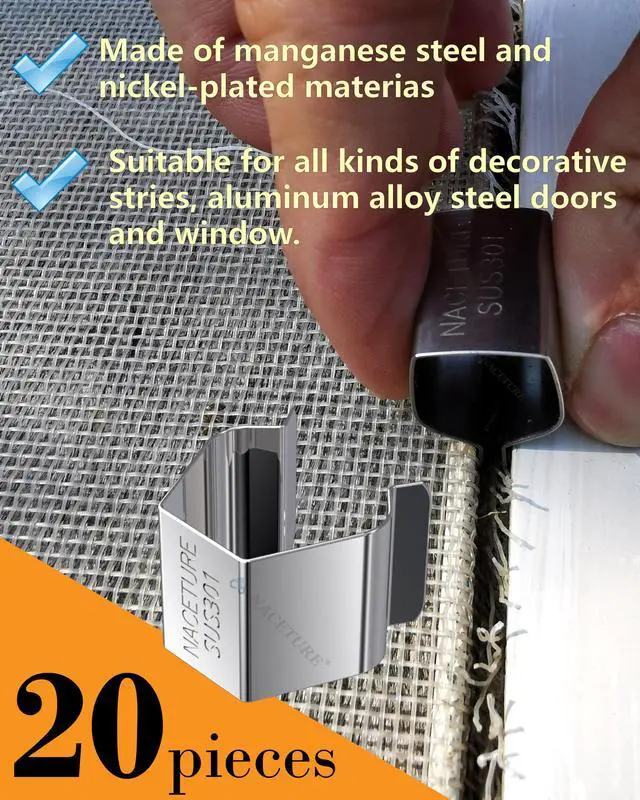 Alt view image 3 of 7 - Screen Repair Tool Kit with 32 ft Screen Spline, 5-in-1 | Complete 5-in-1 kit includes 32 ft screen spline, retainer clips 20 Pack, roller tool and removal hook.