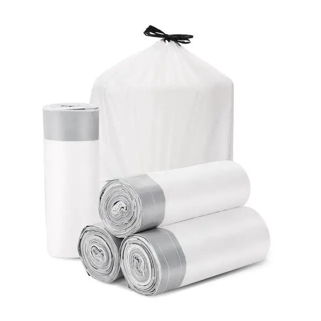 Alt view image 7 of 7 - Trash Bags Drawstring Garbage Bags 8 Gallon Thickened Stretchy,Bathroom,Bedroom,Kitchen,Office and Living Room(100 Count)