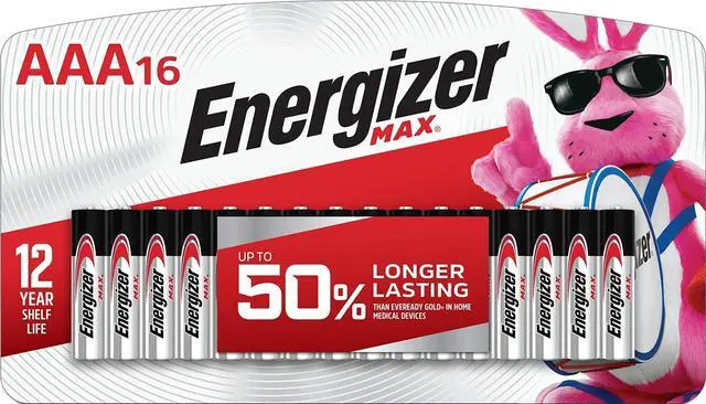 Main image of MAX AAA Batteries (16 Pack), Triple A Alkaline Batteries
