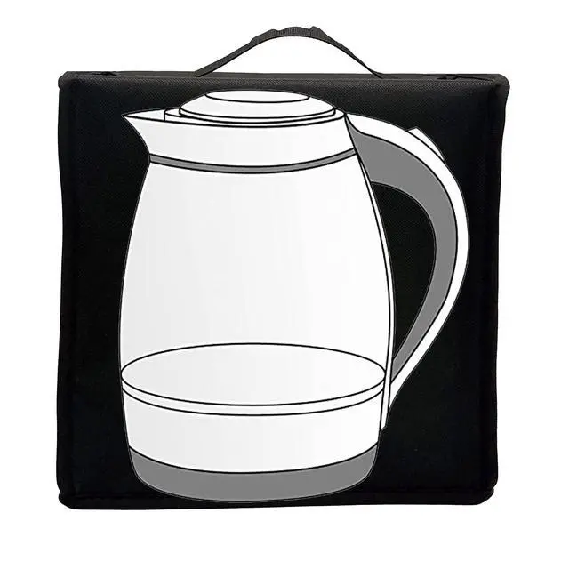 Alt view image 7 of 7 - Water-Resistant Waterproof Dust-Proof Nylon Fabric Dust Cover Case Protection for Electric Glass and Steel Hot Tea Water Kettle, 15L / 1.7L