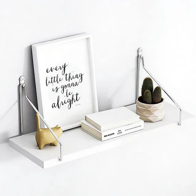 Main image of Small Floating Shelf for Wall No Drill Strong Hold Adhesive and Nail