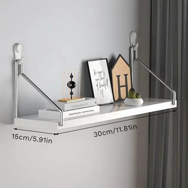 Alt view image 2 of 7 - Small Floating Shelf for Wall No Drill Strong Hold Adhesive and Nail