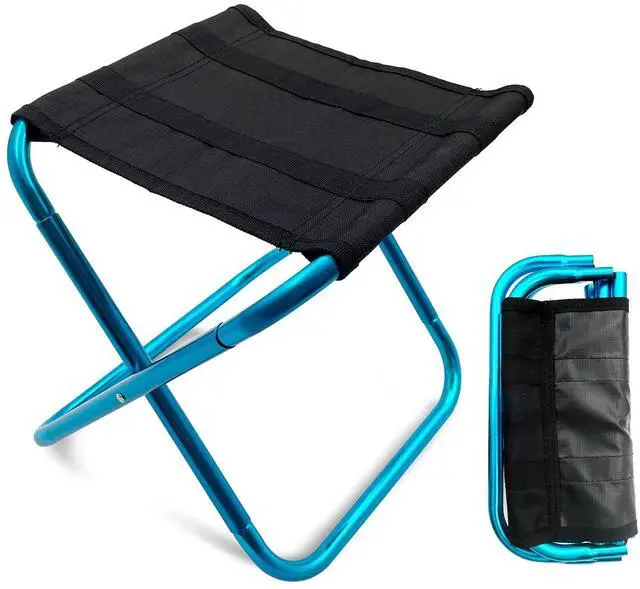 Main image of Portable Mini Folding Stool, Small Camping Stool Mortable Stool Can Hold Up to 150 Lbs