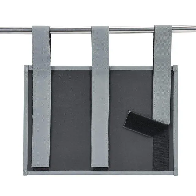 Alt view image 5 of 7 - Hanging Bedside Caddy, Bedside Storage Organizer for Magazine, Phone, Remote control (Classic 4 Pockets-Grey)