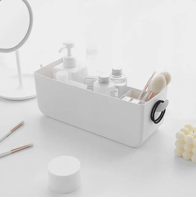 Alt view image 4 of 7 - Bedside Hanging Caddy, Plastic Hanging Storage Shelf Holder Organizer for Phone Glasses Bottle Office Supplies in Dorm Room Bathroom Camper Rv - White (Caddy)