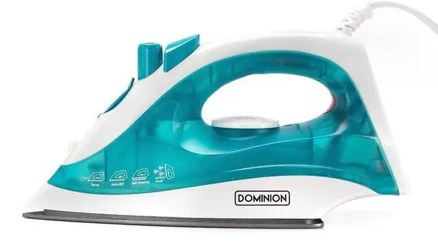 Main image of Advanced Steam Iron for Clothes with Non-Stick Soleplate, Lightweight 1200W Iron with Vertical Steam and Adjustable Thermostat Control, Self Clean, Pivoting Cord, and Steam/Dry/Spray Functions, Teal