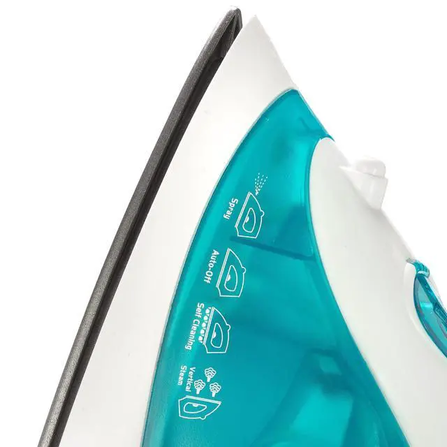 Alt view image 4 of 7 - Advanced Steam Iron for Clothes with Non-Stick Soleplate, Lightweight 1200W Iron with Vertical Steam and Adjustable Thermostat Control, Self Clean, Pivoting Cord, and Steam/Dry/Spray Functions, Teal