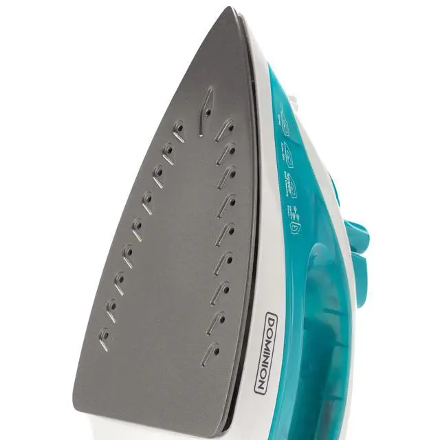 Alt view image 7 of 7 - Advanced Steam Iron for Clothes with Non-Stick Soleplate, Lightweight 1200W Iron with Vertical Steam and Adjustable Thermostat Control, Self Clean, Pivoting Cord, and Steam/Dry/Spray Functions, Teal