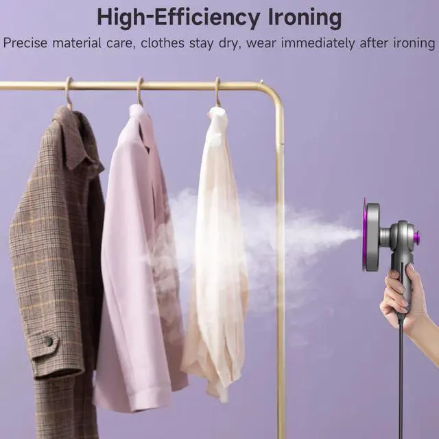 Alt view image 5 of 7 - Portable Iron Steamer, Travel Steamer for Clothes Mini, 10s Fast Heating, Handheld Steam Irons for Travel for Wrinkle on Dress Shirt, College Dorm Home Essentials