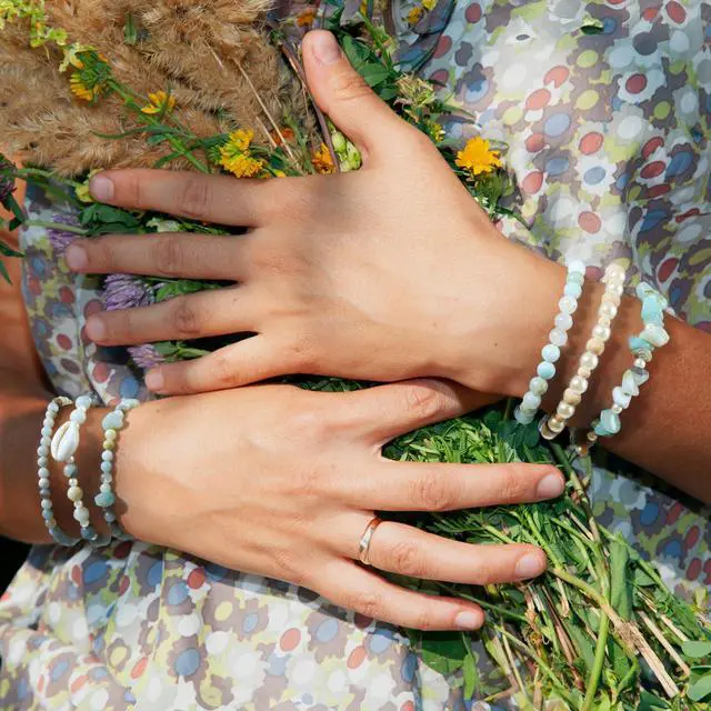 Alt view image 5 of 6 - Jewelry Making Kit for Adults, 1562pcs Natural Stone Beads Bracelet Making | Funtopia Jewelry Making Supplies Gemstone Crystal Marble Beads for DIY Craft Bracelet Necklace Earrings