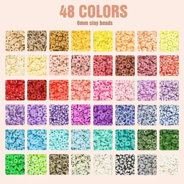 Alt view image 2 of 7 - Clay Beads 3 Boxes Bracelet Making Kit, 10800pcs Beads for Jewelry Making, Letter Beads for Friendship Bracelets DIY Arts and Crafts Gifts for Girls Adults