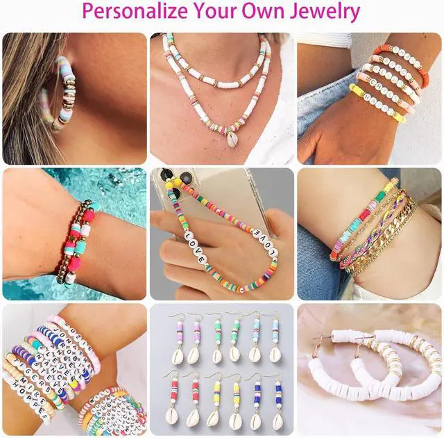 Alt view image 5 of 7 - Friendship Bracelet Kit, 14,000pcs 48 Colors Bracelet Making Kit Clay Beads with Number Letter Bead Set Concert Merch Arts and Crafts Gifts for Kids Teen Girls Jewelry Making Supplies Bracelet Maker