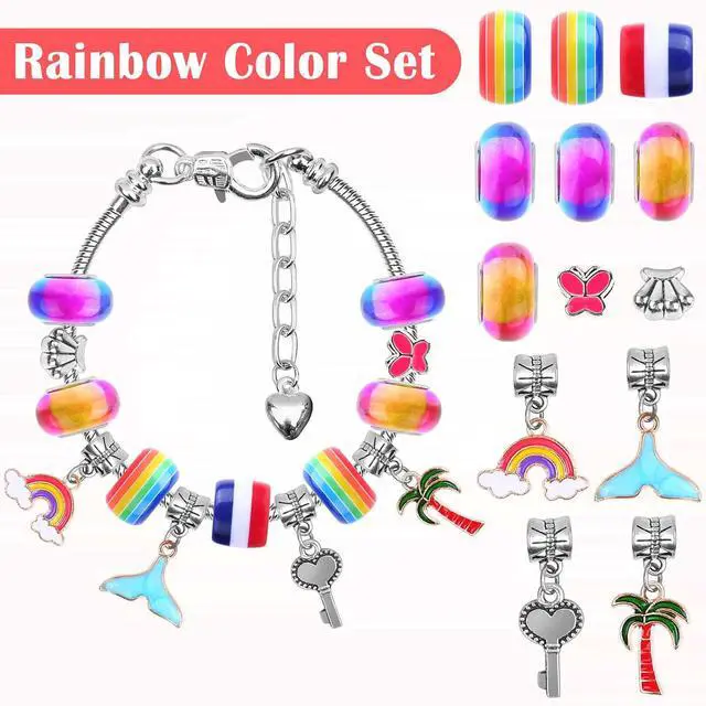 Alt view image 2 of 7 - 85 Pcs Charm Bracelet Making Kit, DIY Charm Bracelets Beads for Adults and Beginner Jewelry Making Kit