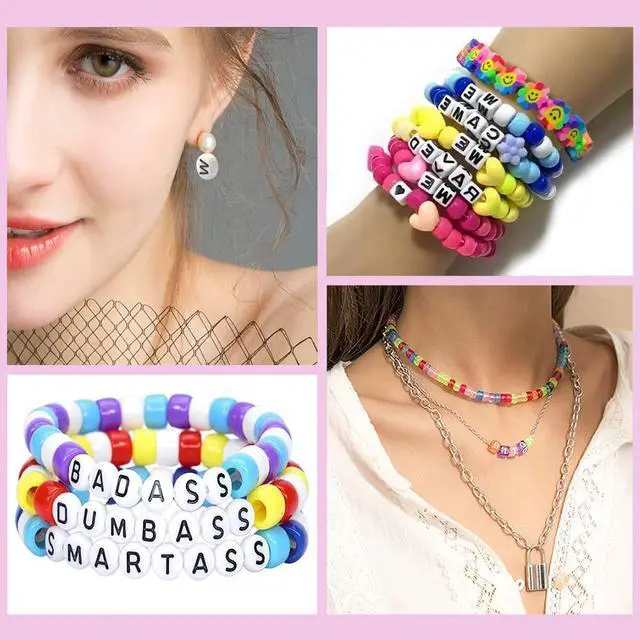 Alt view image 2 of 7 - 1300 Pcs DIY Childrens Crafts Beads Friendship Bracelet Kit