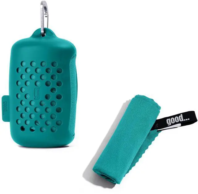 Main image of Microfiber Quick Dry Towel for Camping, Gym, Swimming & Sports - Lake-Green | Super-absorbent travel towel fast drying lightweight 47 x 24 in and 5 oz; a compact choice among quick dry bath towels.