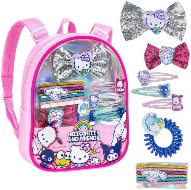 Main image of Hello Kitty Mini Bag Hair Accessories Set with Bows, Clips & Hair Ties