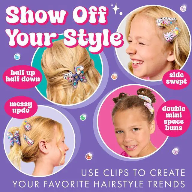 Alt view image 6 of 7 - Crea Chic Boutique Hair Clips: Create 6 DIY Hair Clips, Crafts and Birthday Gifts for Girls, Girls Toys for and Summer Activities for Kids (Ages 6+)