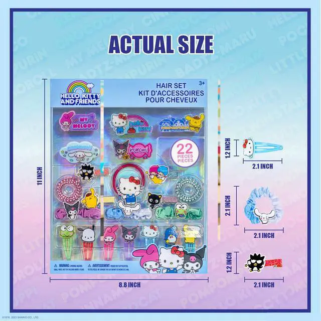 Alt view image 5 of 7 - Hello Kitty Hair Accessories Set with Hair Clips, Bows & Scrunchies