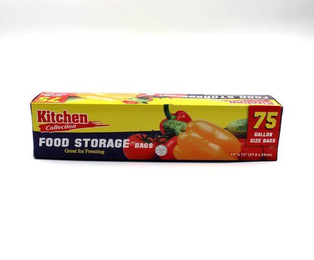 Alt view image 3 of 7 - 1 Gallon Food Storage Bags with Twist-Ties, 11" x 13" (225 Count) Heavy Duty Plastic Food Saver Bags for Kitchen, Meal Prep, Freezer & Pantry Organization