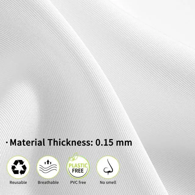 Alt view image 4 of 7 - Rain Ponchos with Hood and Sleeves 2 Pack for Kids | Reusable Rain Poncho with Hood, Long Sleeves, Children Waterproof Rain Coats for Boys and Girls, White