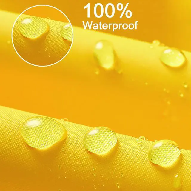 Alt view image 5 of 7 - Kids Cartoon Raincoat Children's Schoolbag Waterproof Rain Jacket Coat Boys And Girls Raincoat Poncho Cape Yellow 5-7Y