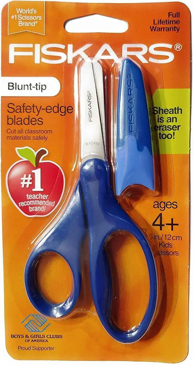Main image of Blunt-tip Safety-edge Blade Scissors Navy blue